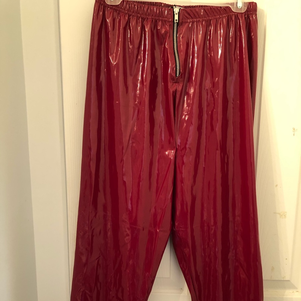Pleather pants